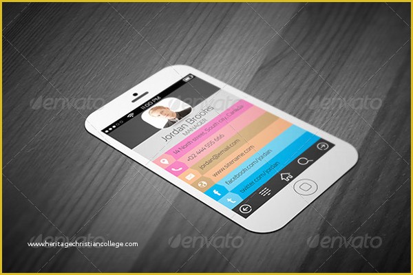 iPhone Business Card Template Free Of 20 iPhone Business Card Templates Free Psd Designs
