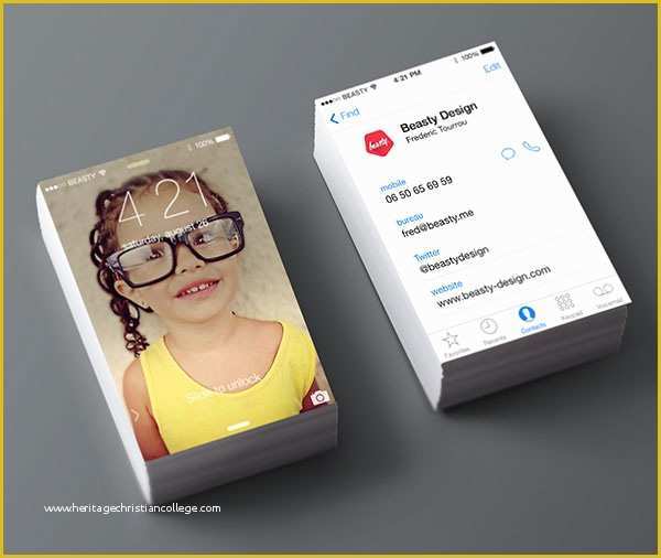 iPhone Business Card Template Free Of 30 Beautiful Examples Of Modern Business Card Designs for