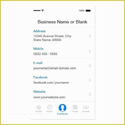 iPhone Business Card Template Free Of Information Technology Cool iPhone Ios Design Business