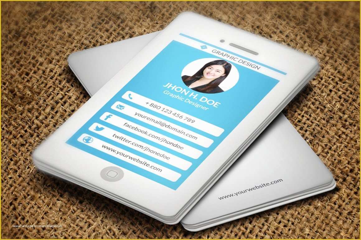 iPhone Business Card Template Free Of iPhone Style Business Card Business Card Templates