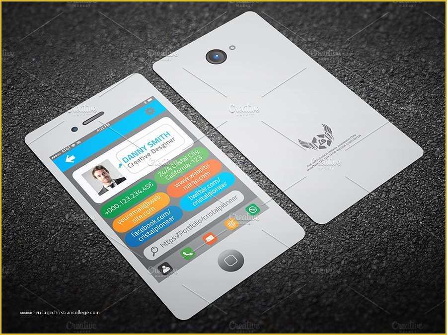 iPhone Business Card Template Free Of iPhone Style Business Card Business Card Templates