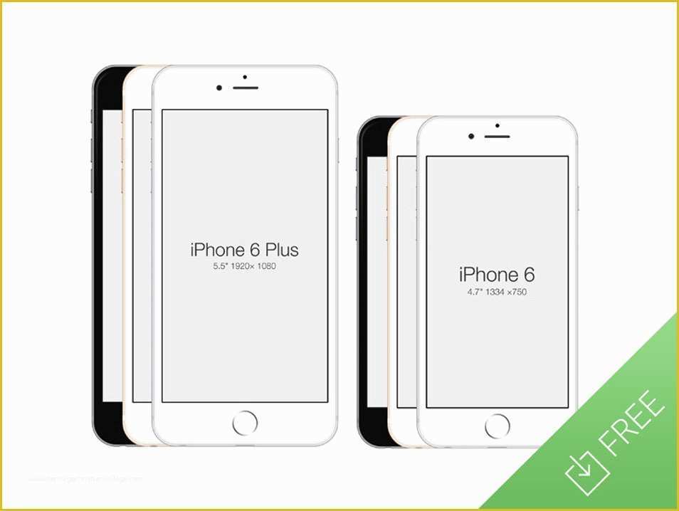 iPhone Psd Template Free Download Of Collection Of Best Free &quot;iPhone 6&quot; Mockup Design Templates