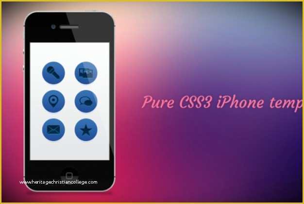 iPhone Psd Template Free Download Of Css3 iPhone 4 Template Psd File