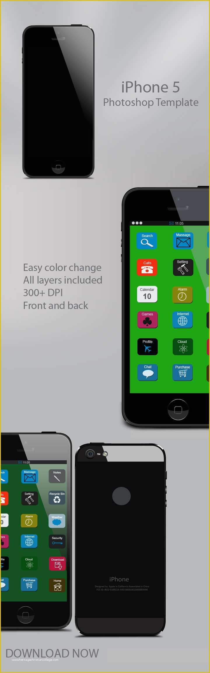 iPhone Psd Template Free Download Of iPhone 5 Template Psd Graphicfy