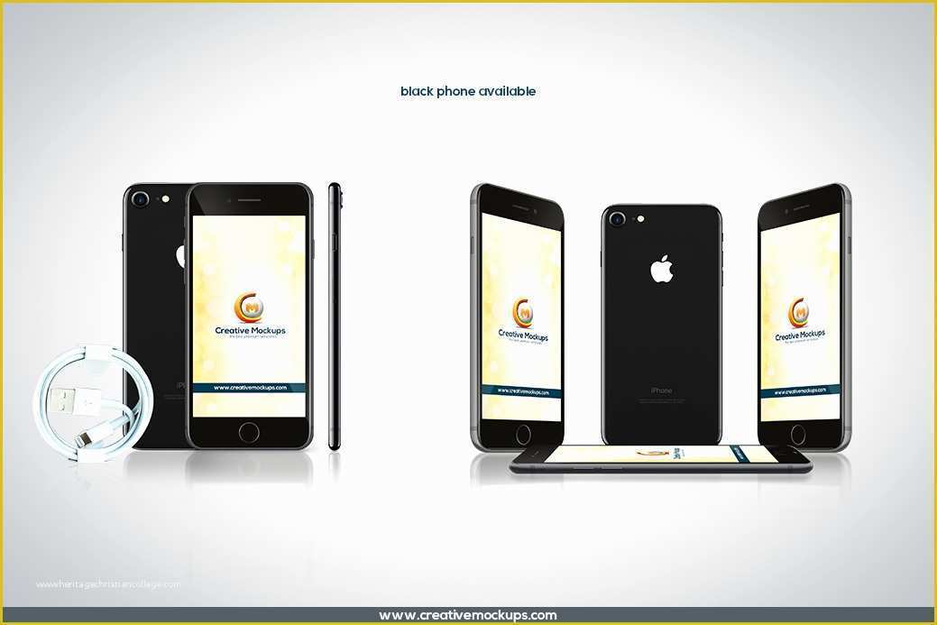 iPhone Psd Template Free Download Of iPhone 7 Psd Mockup Template