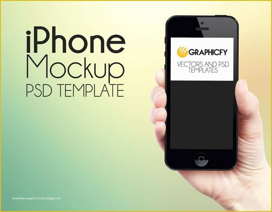 iPhone Psd Template Free Download Of iPhone Hand Mockup Psd Free Download Graphicfy