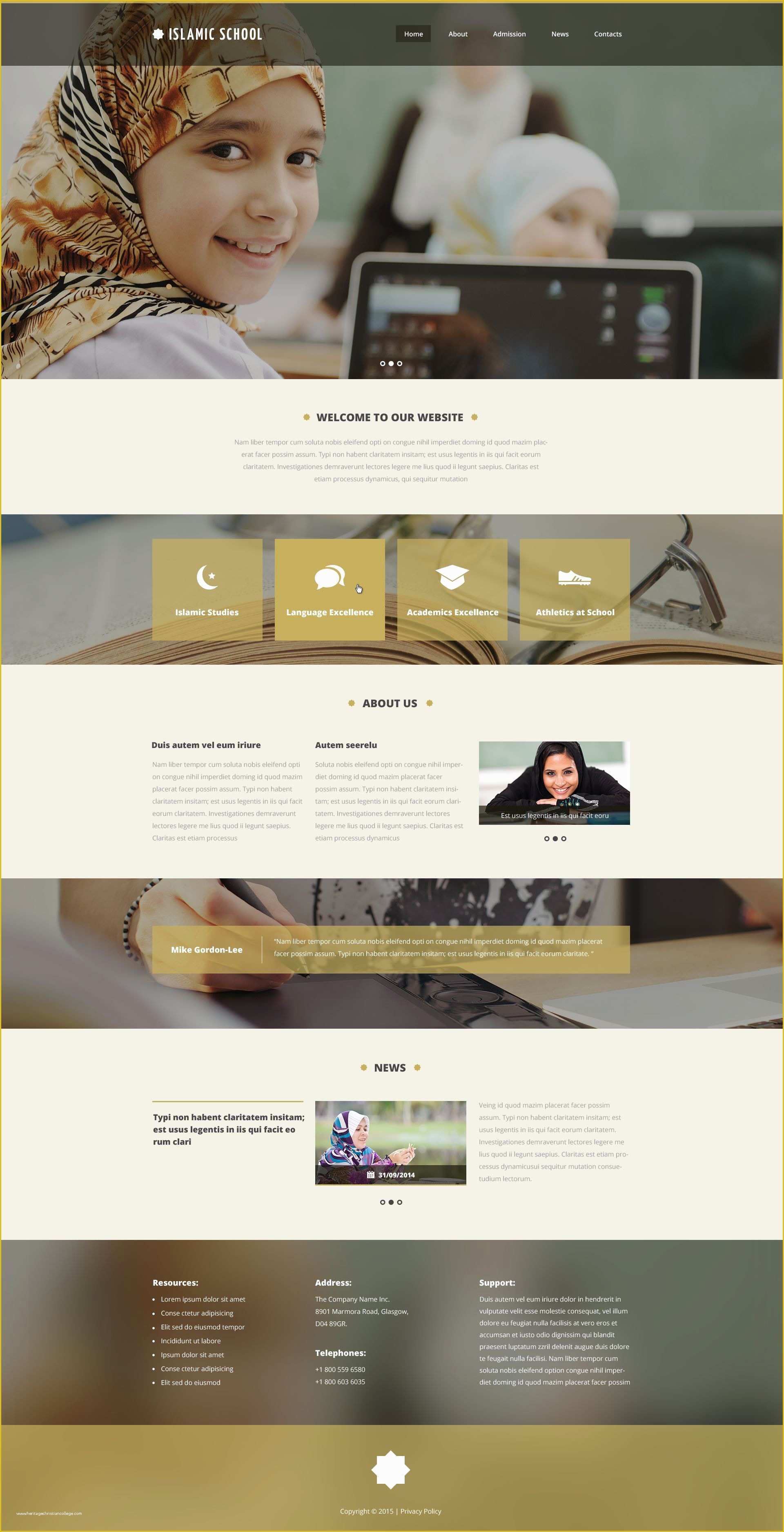 Islamic Website Templates Free Download Of Education Website Template