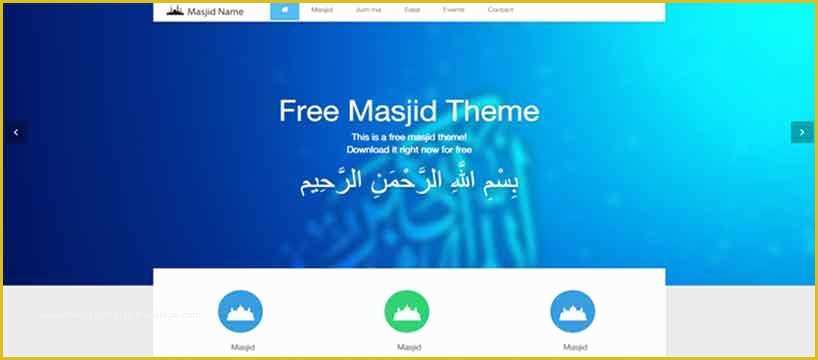 Islamic Website Templates Free Download Of Free islamic Website Template Two