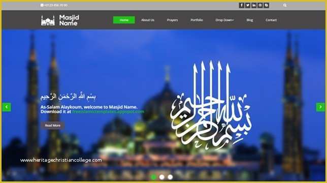 Islamic Website Templates Free Download Of Free islamic Website Template Two