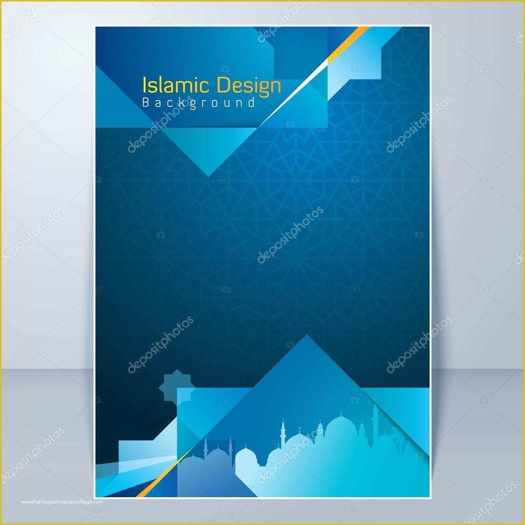 Islamic Website Templates Free Download Of islamic Flyer Design Background Template — Stock Vector