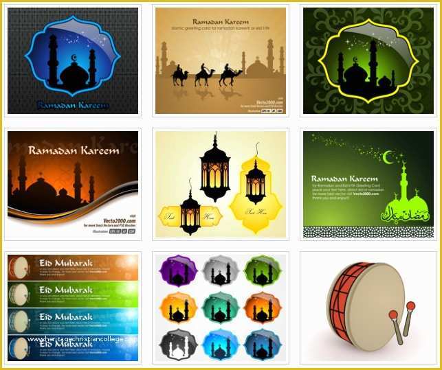 Islamic Website Templates Free Download Of islamic Greeting Card Template for Ramadan Kareem or