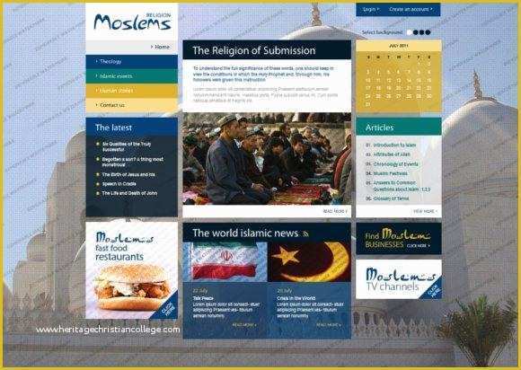 Islamic Website Templates Free Download Of top islamic Website Design Templates Mymfb