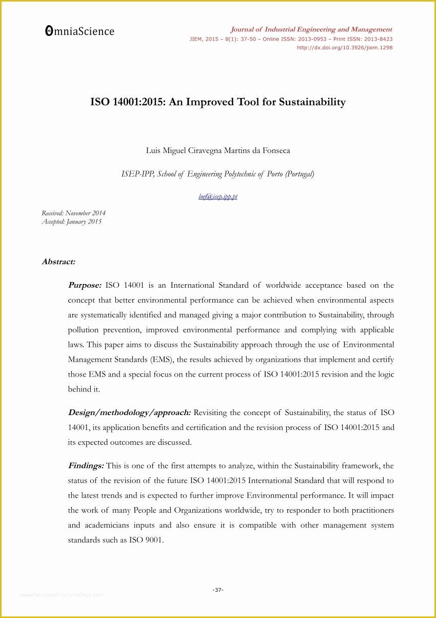 Iso 14001 2015 Template Free Download Of Pdf iso 2015 An Improved tool for Sustainability