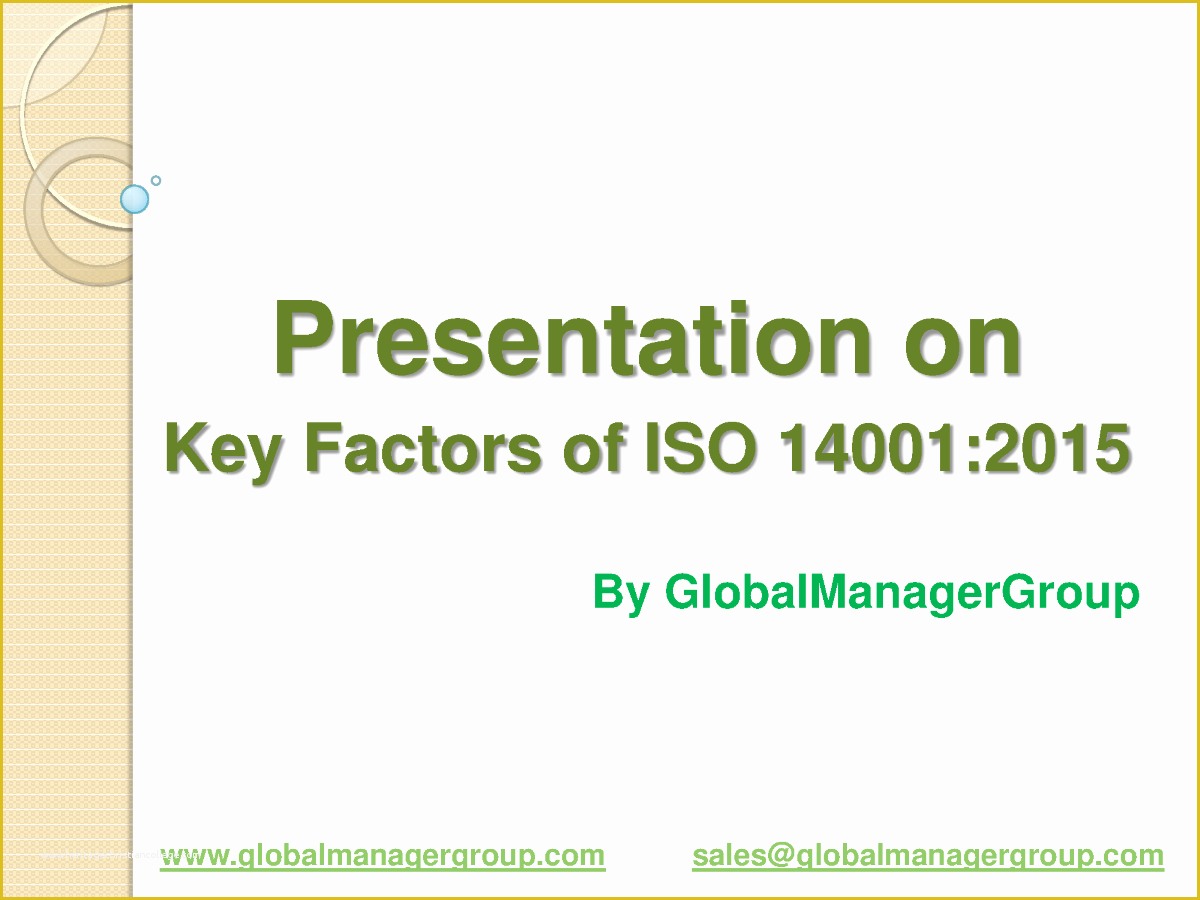Iso 14001 2015 Template Free Download Of Presentation On Key Factors Of iso 2015 Authorstream