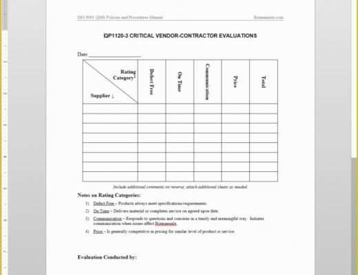 Iso 9001 forms Templates Free Of 10 Things You Probably Didn T Know About