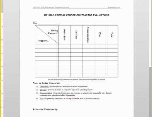 Iso 9001 forms Templates Free Of 10 Things You Probably Didn T Know About