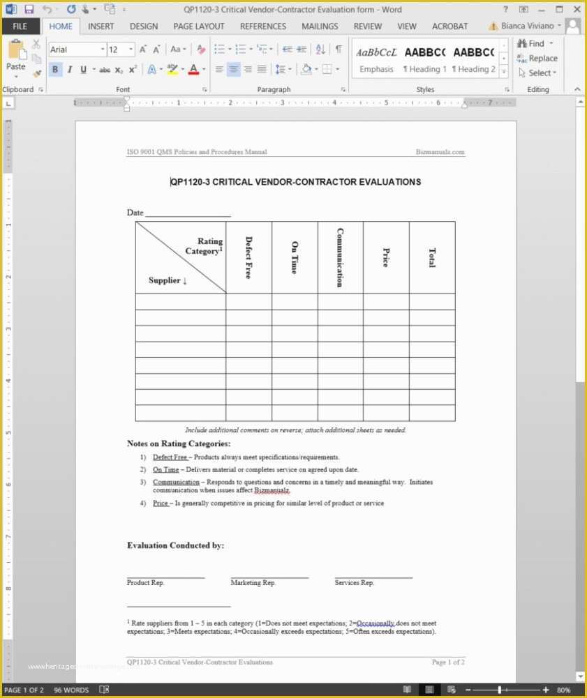 Iso 9001 forms Templates Free Of 10 Things You Probably Didn T Know About