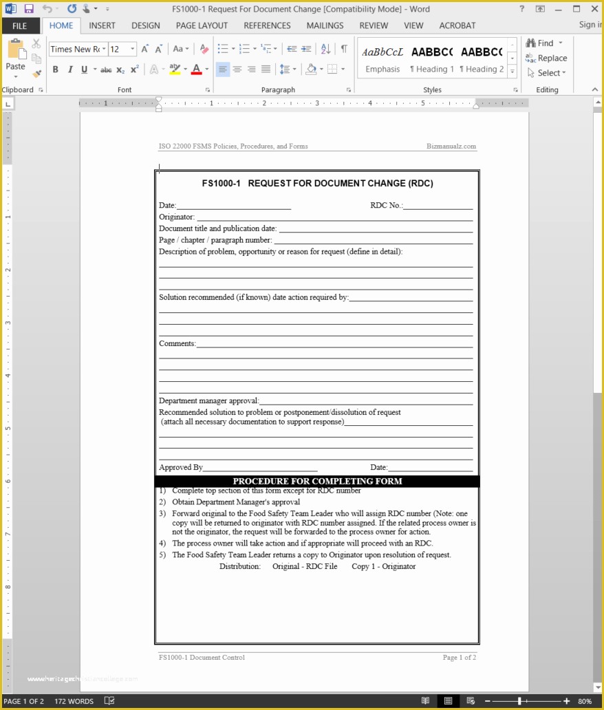 Iso 9001 forms Templates Free Of iso 9001 2015 Quality Manual Template Free