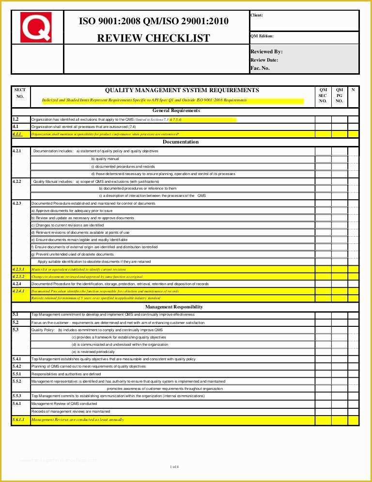 Iso 9001 Templates Free Download Of iso 9001 Contract Review Template Cklt 9001