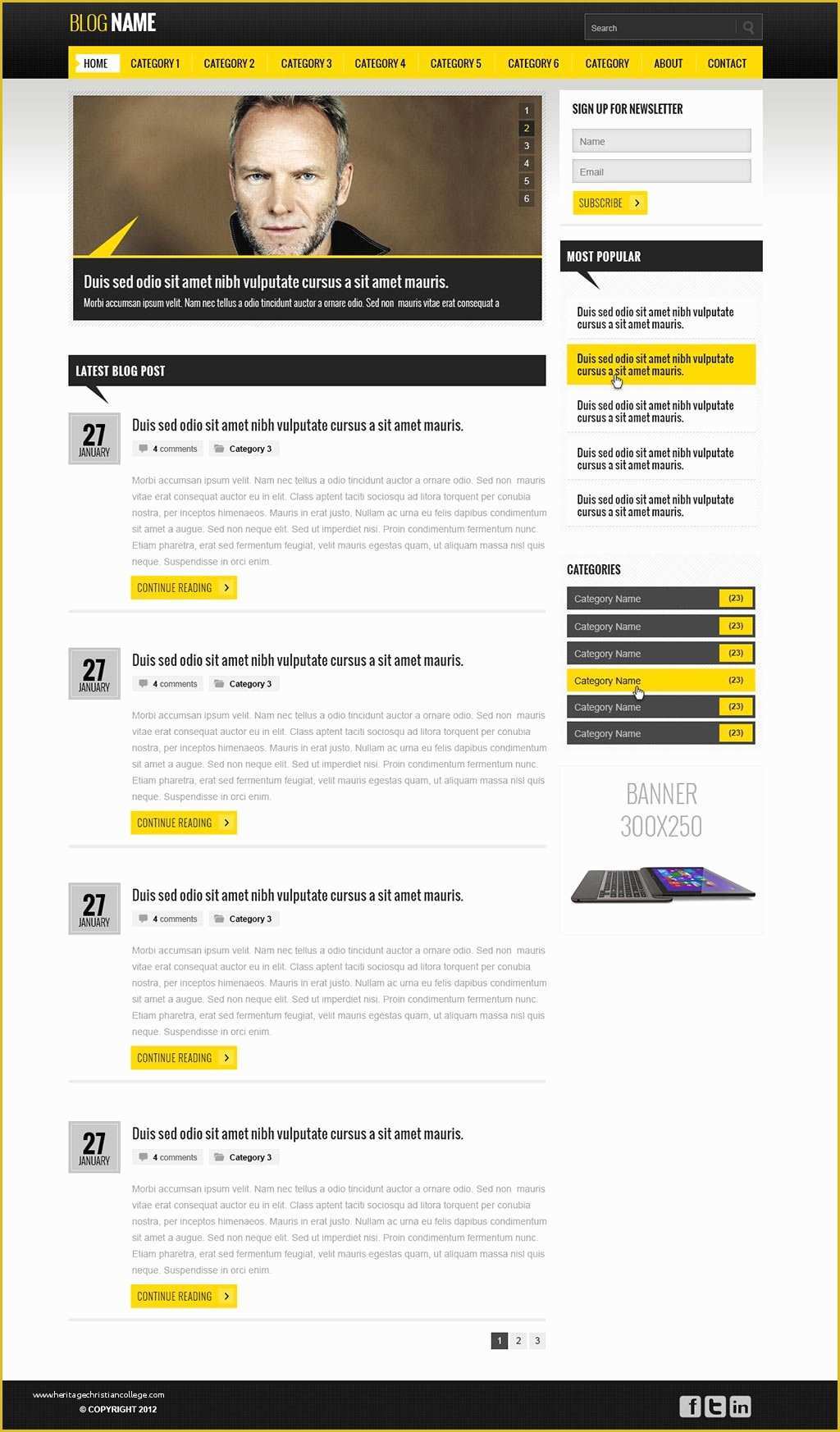 It Website Templates Free Of Free Blog Website Template Blog Templates