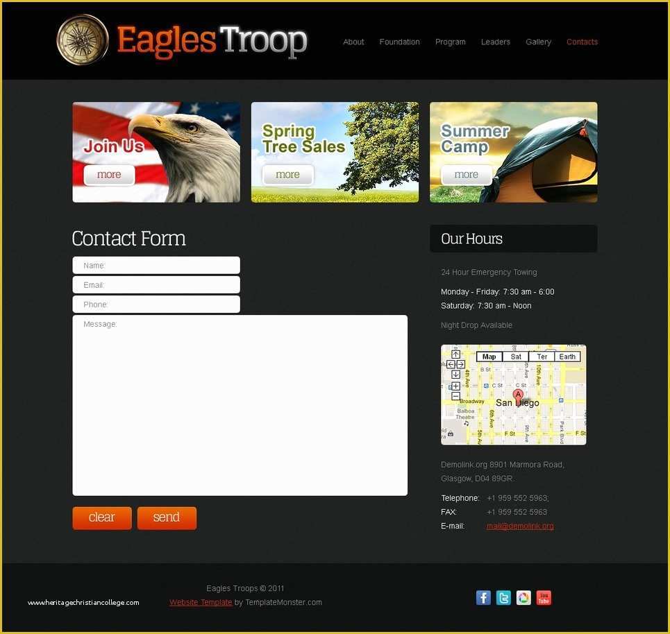 It Website Templates Free Of Free Website Template Youth organization