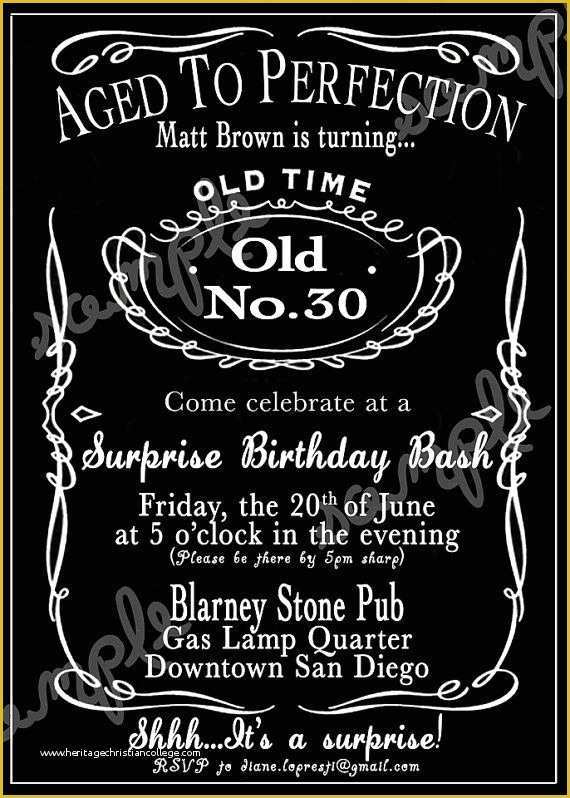 Jack Daniels Invitation Template Free Of 18 Elegant Jack Daniels Printable Invitation Template