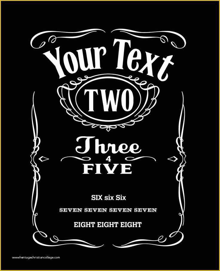 Jack Daniels Invitation Template Free Of Jack Daniel S Logo Template to Pin On Pinterest