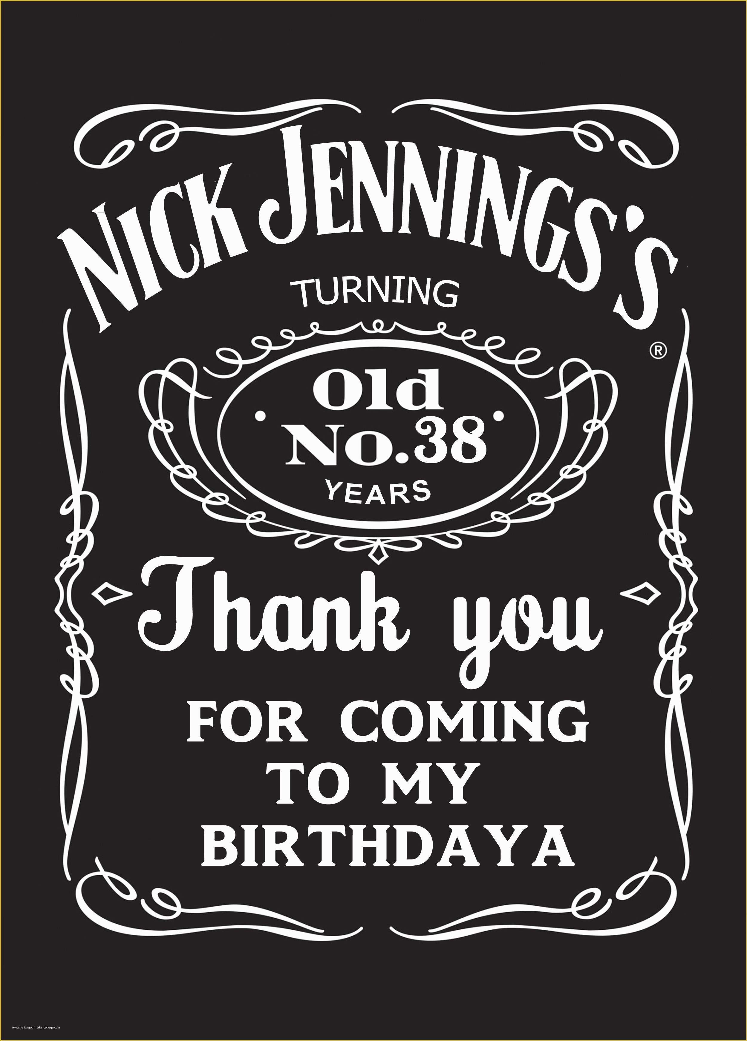 Jack Daniels Invitation Template Free Of Jack Daniels Label Template Templates