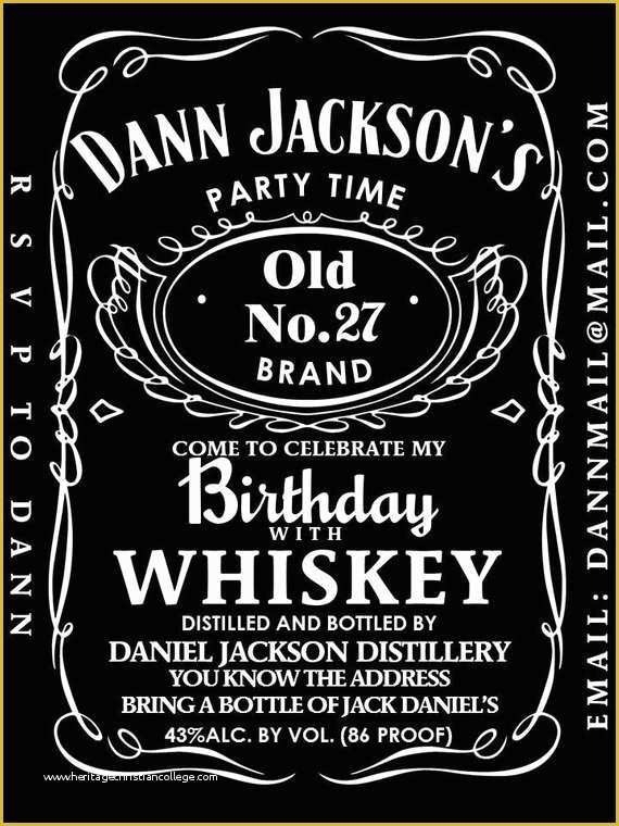 Jack Daniels Invitation Template Free Of Unavailable Listing On Etsy
