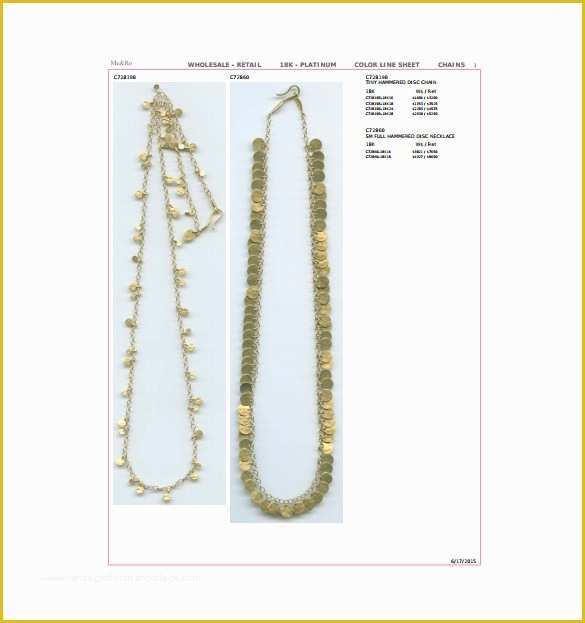 Jewellery Template Free Download Of 10 Line Sheet Templates Free Sample Example format