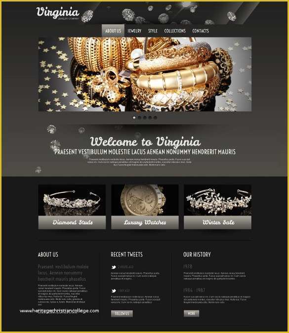 Jewellery Template Free Download Of 21 Jewelry HTML5 themes & Templates