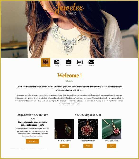 Jewellery Template Free Download Of Jewellery Website Templates Free Responsive 21