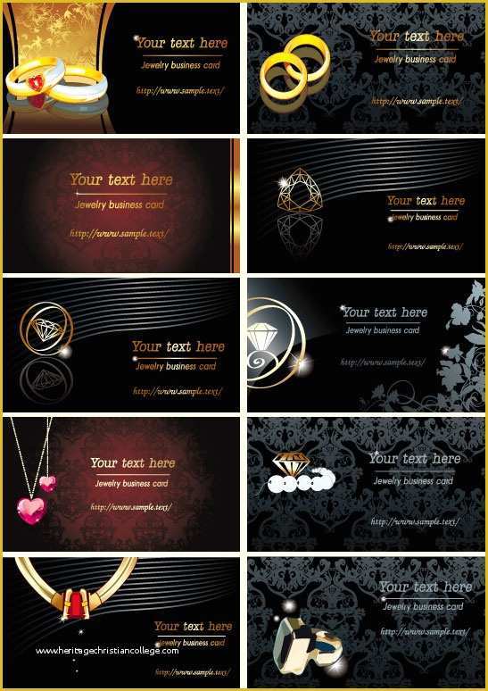 Jewellery Template Free Download Of Jewelry Business Cards Vector for Free Download
