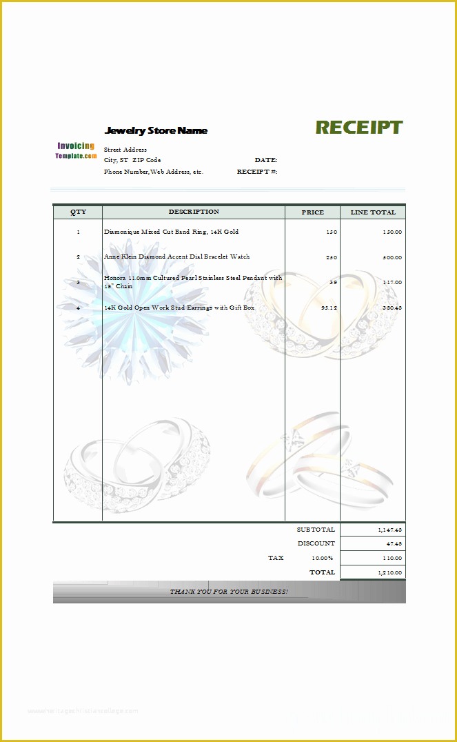 Jewellery Template Free Download Of Jewelry Invoice Template Pastel Invoice Template