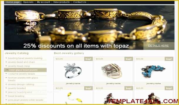 Jewellery Template Free Download Of Jewelry Shop Store Flash Template Download