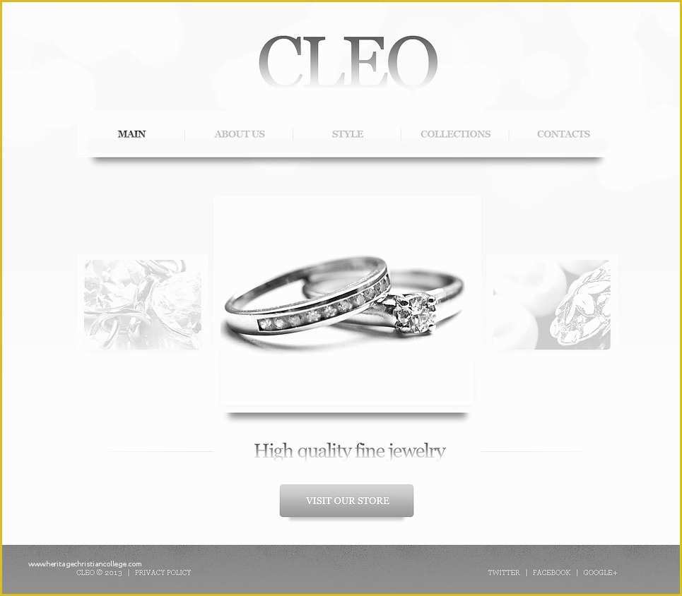 Jewellery Template Free Download Of Jewelry Website Template