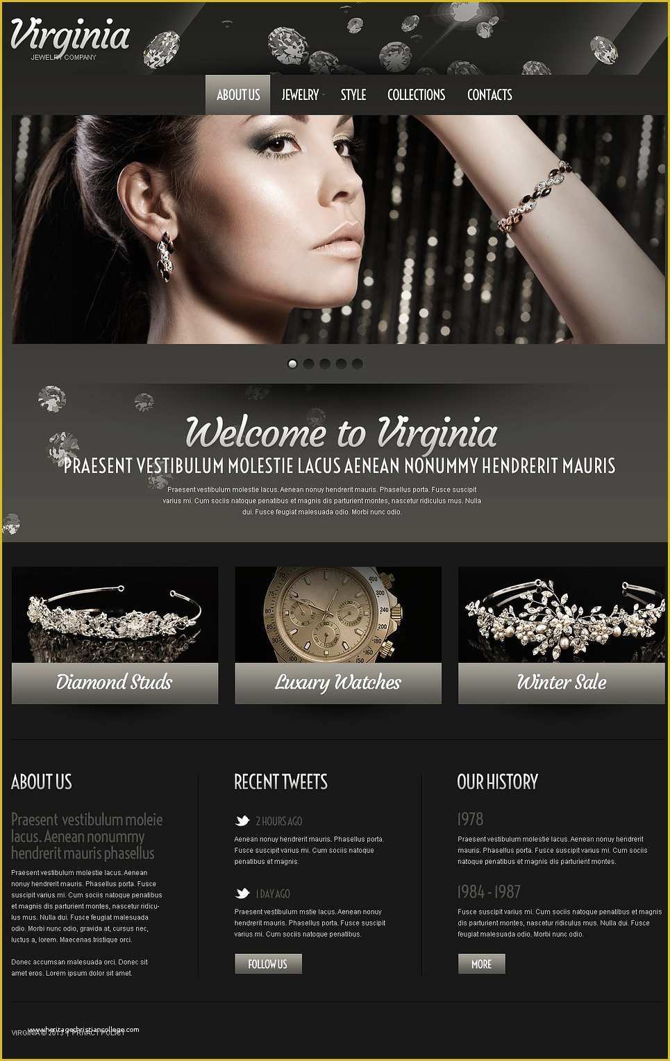 Jewellery Template Free Download Of Jewelry Website Template