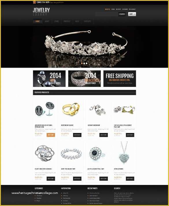 Jewellery Website Templates Free Download Of 18 Jewelry Bootstrap themes & Templates
