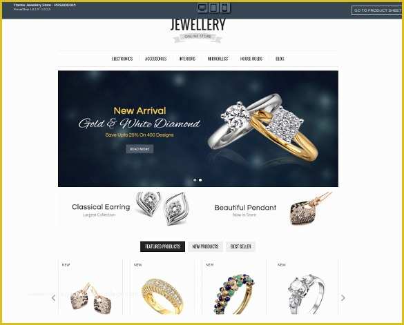 Jewellery Website Templates Free Download Of 21 Jewelry Prestashop themes & Templates