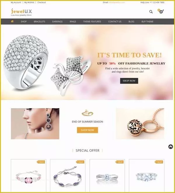 Jewellery Website Templates Free Download Of 23 Jewelry Website themes & Templates