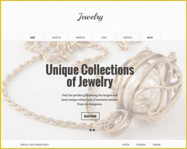 Jewellery Website Templates Free Download Of 23 Jewelry Website themes & Templates