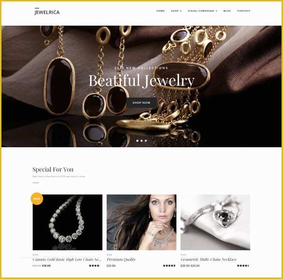 Jewellery Website Templates Free Download Of 35 Jewelry Website themes & Templates
