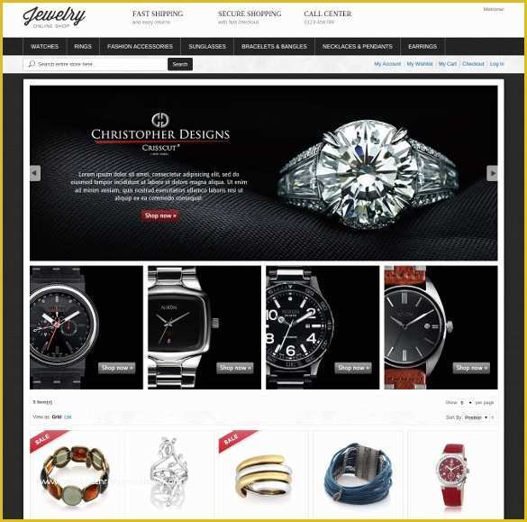 Jewellery Website Templates Free Download Of 35 Jewelry Website themes &amp; Templates