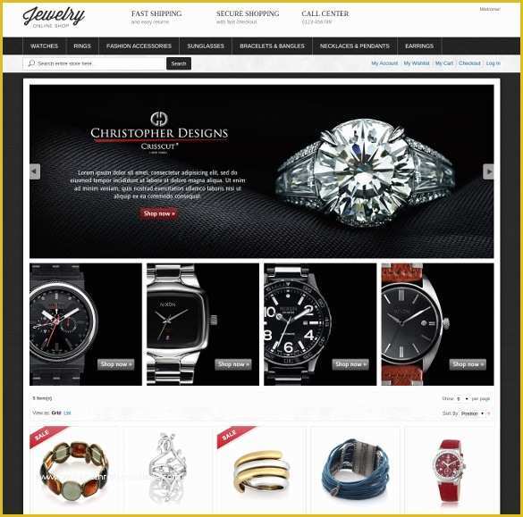 Jewellery Website Templates Free Download Of 35 Jewelry Website themes & Templates