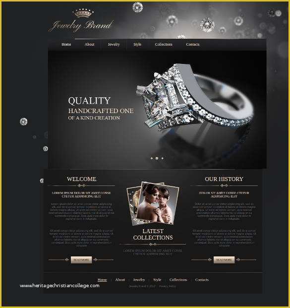 Jewellery Website Templates Free Download Of 35 Jewelry Website themes & Templates