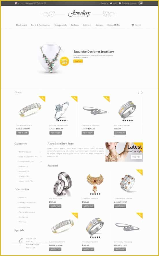 Jewellery Website Templates Free Download Of 50 Best Responsive Opencart themes Free & Premium