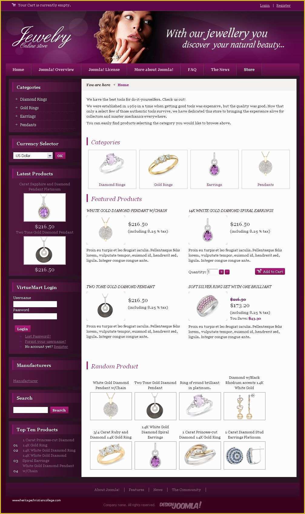 Jewellery Website Templates Free Download Of Dj Jewellery Template Premium Joomla Template by Joomla