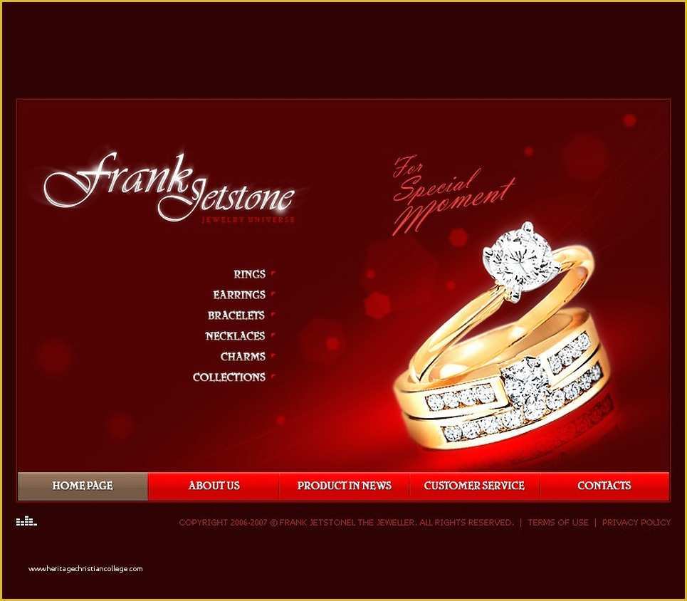 Jewellery Website Templates Free Download Of Jewelry Flash Template