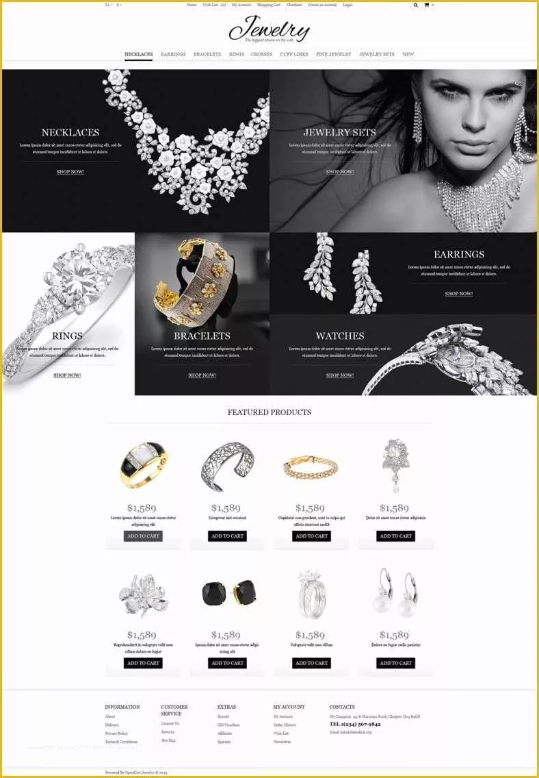 Jewellery Website Templates Free Download Of Jewelry Store Opencart Websit Templates & themes Free