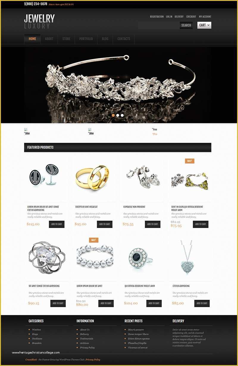 Jewellery Website Templates Free Download Of Jewelry Wordpress themes Free & Premium Templates